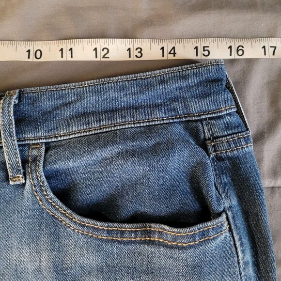 Old Navy Womens High Rise Wow Wide Leg Jeans Sz 12 Blue Casual Baggy Pockets 90s - Picture 5 of 8